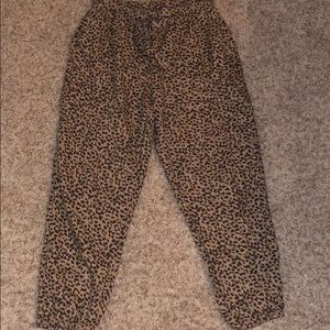 Women’s cheetah print pants/jogger style